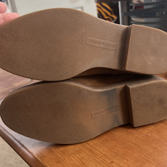 Lucky Brand Rhetty slouch pull on boots.  Worn once. - Picture 2 of 3